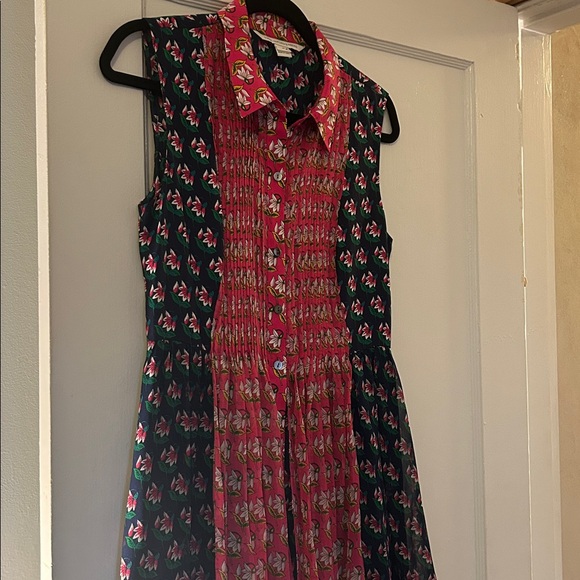 Diane von Furstenberg DVF Nieves Floral Silk Scarf Runway Shirt Dress - Picture 8 of 11